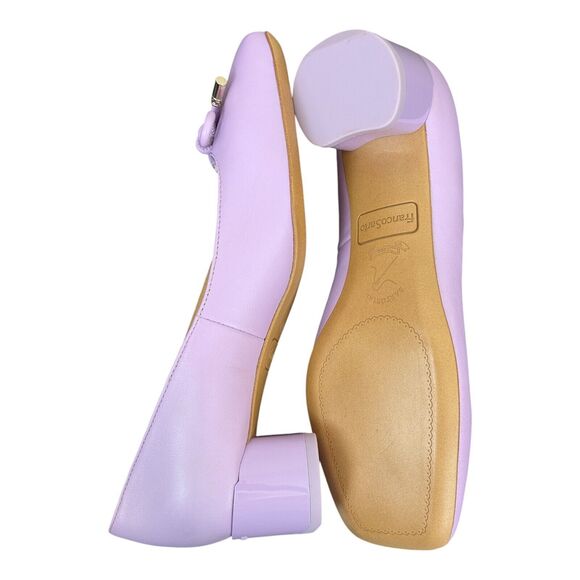 Franco Sarto Heels Women’s Size 5 Natalia Square Toe Pumps Lavender Purple - Picture 5 of 7